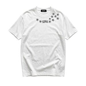 Star Graphic Tee Women Small White NWOT Unisex Cotton Short Sleeve Foul Shirt